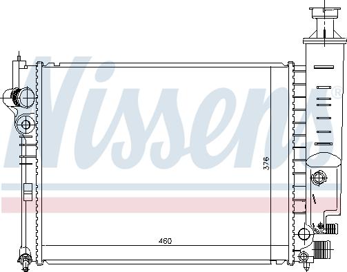 Nissens 693625 - Радіатор, охолодження двигуна autocars.com.ua