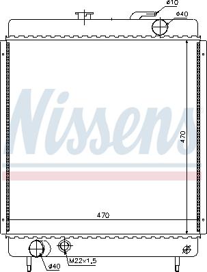 Nissens 697690 - Радіатор, охолодження двигуна autocars.com.ua