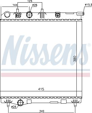 Nissens 694543 - Радиатор, охлаждение двигателя avtokuzovplus.com.ua