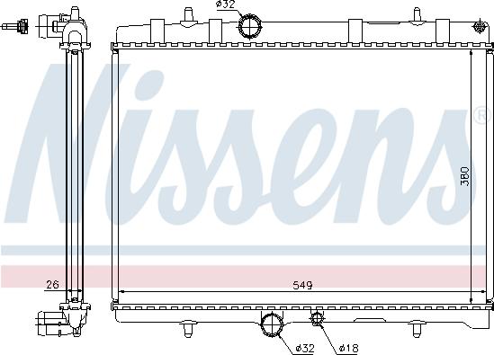 Nissens 63689A - Радіатор, охолодження двигуна autocars.com.ua