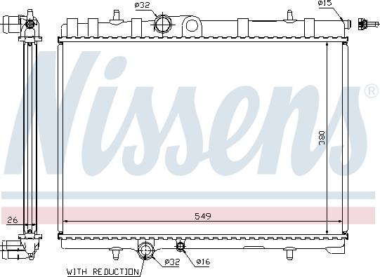 Nissens 63744A - Радiатор autocars.com.ua