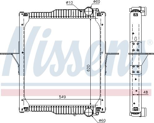 Nissens 63783 - Радіатор, охолодження двигуна autocars.com.ua