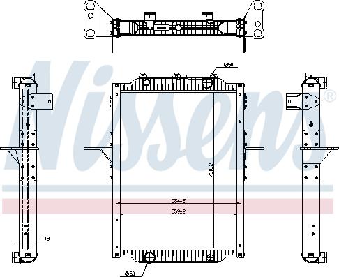 Nissens 637879 - Радіатор, охолодження двигуна autocars.com.ua