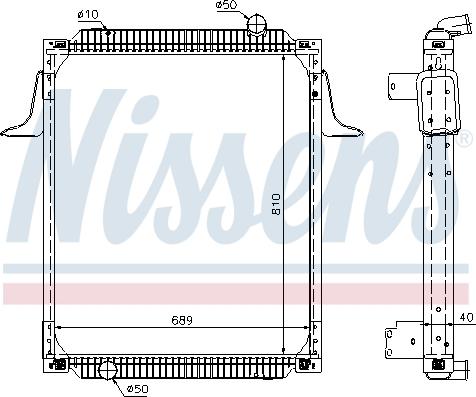 Nissens 63789A - Радіатор, охолодження двигуна autocars.com.ua