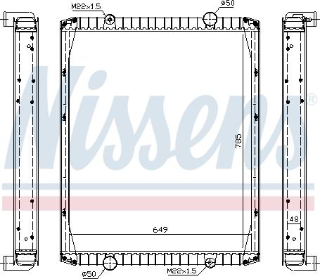 Nissens 63846A - Радіатор, охолодження двигуна autocars.com.ua