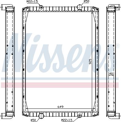 Nissens 63847A - Радіатор, охолодження двигуна autocars.com.ua