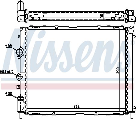 Nissens 63855A - Радiатор autocars.com.ua