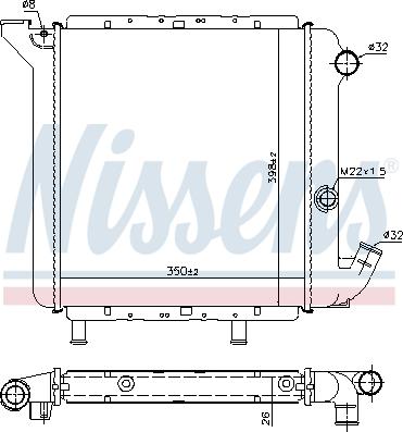 Nissens 699926 - Радіатор, охолодження двигуна autocars.com.ua