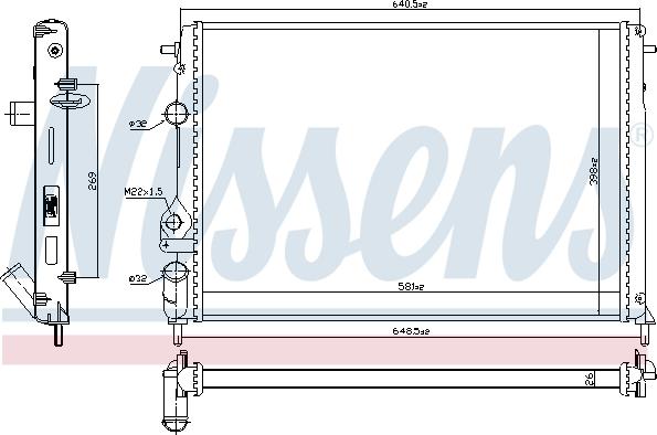 Nissens 694674 - Радиатор, охлаждение двигателя avtokuzovplus.com.ua