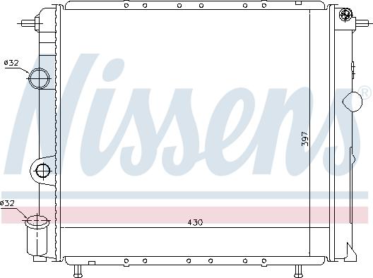 Nissens 698308 - Радіатор, охолодження двигуна autocars.com.ua