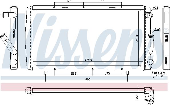 Nissens 696990 - Радиатор, охлаждение двигателя autodnr.net