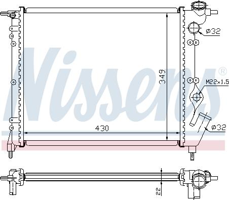 Nissens 699118 - Радіатор, охолодження двигуна autocars.com.ua