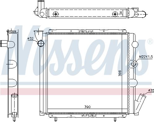 Nissens 697278 - Радіатор, охолодження двигуна autocars.com.ua