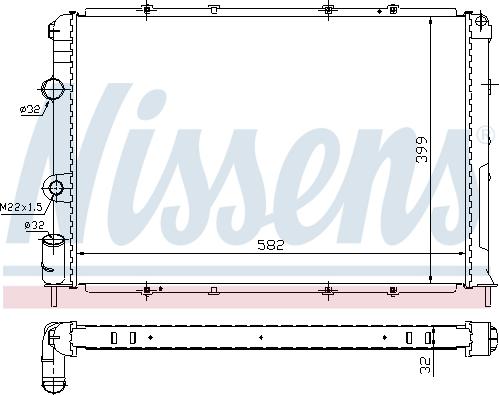 Nissens 695700 - Радиатор, охлаждение двигателя avtokuzovplus.com.ua