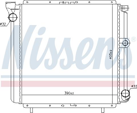 Nissens 639711 - Радіатор, охолодження двигуна autocars.com.ua