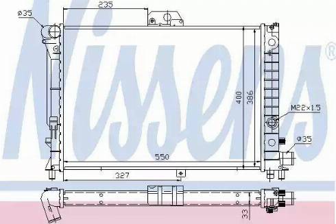 Nissens 64046 - Радіатор, охолодження двигуна autocars.com.ua