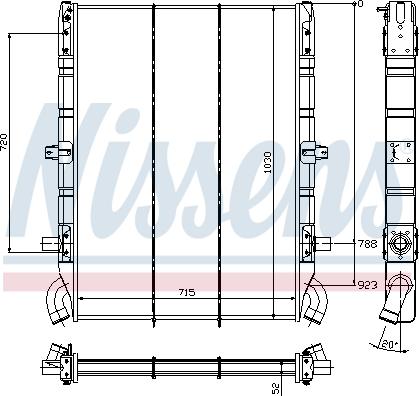 Nissens 64074 - Радіатор, охолодження двигуна autocars.com.ua