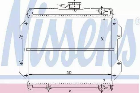 Nissens 64082 - Радіатор, охолодження двигуна autocars.com.ua