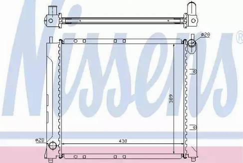 Nissens 64217A - Радиатор, охлаждение двигателя avtokuzovplus.com.ua