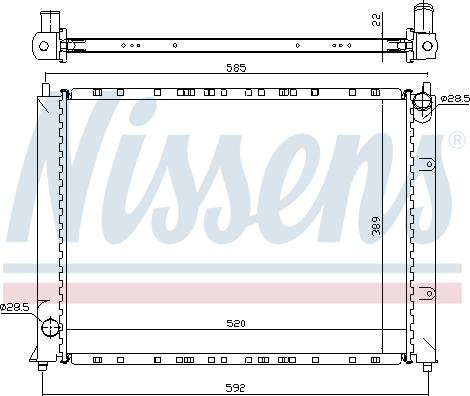 Nissens 64307A - Радіатор, охолодження двигуна autocars.com.ua