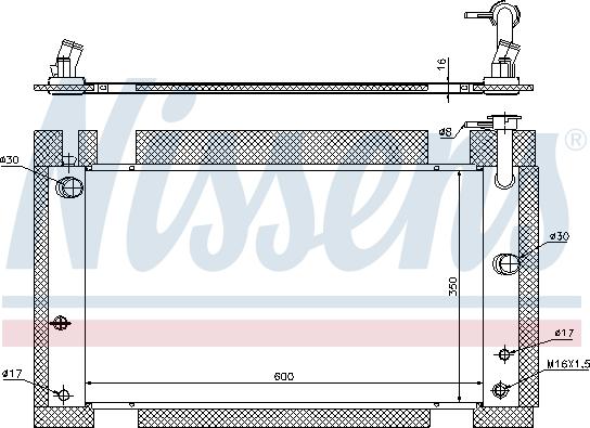 Nissens 646809 - Радіатор, охолодження двигуна autocars.com.ua