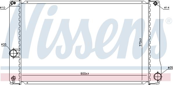 NISSENS 646835 - Радіатор, охолодження двигуна autocars.com.ua