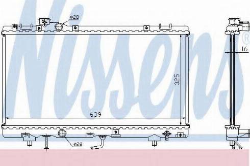 Nissens 64704A - Радіатор, охолодження двигуна autocars.com.ua