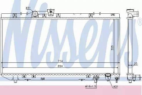 Nissens 64776 - Радіатор, охолодження двигуна autocars.com.ua