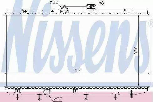 Nissens 64832 - Радіатор, охолодження двигуна autocars.com.ua