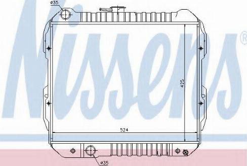 Nissens 64844 - Радіатор, охолодження двигуна autocars.com.ua