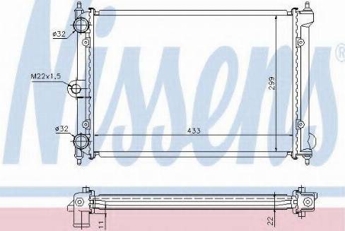 Nissens 65172A - Радіатор, охолодження двигуна autocars.com.ua