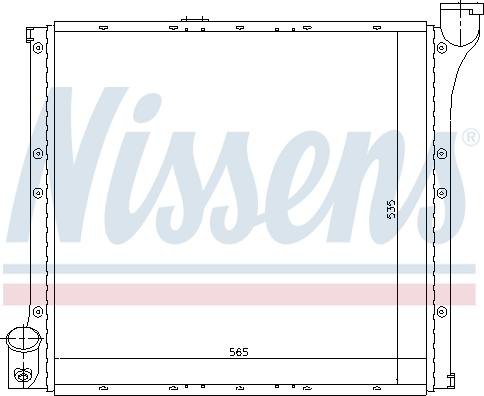 Nissens 65221 - Радіатор, охолодження двигуна autocars.com.ua