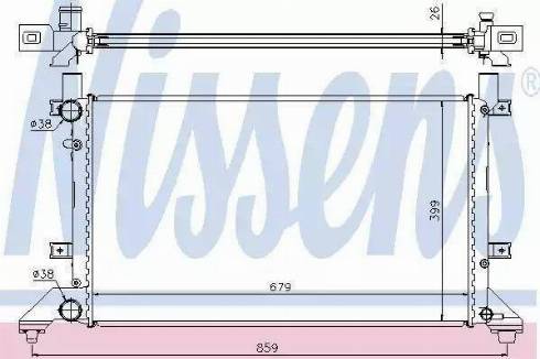 Nissens 65231 - Радіатор, охолодження двигуна autocars.com.ua