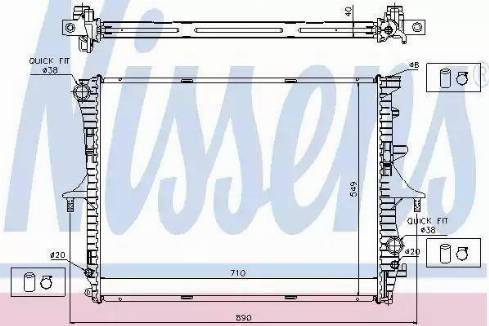 Nissens 65276 - Радіатор, охолодження двигуна autocars.com.ua