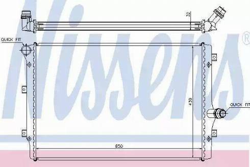 Nissens 65281 - Радіатор, охолодження двигуна autocars.com.ua