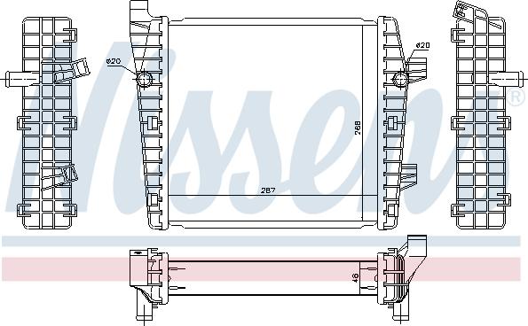 Nissens 65320 - Радиатор, охлаждение двигателя avtokuzovplus.com.ua