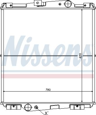 Nissens 65464 - Радіатор, охолодження двигуна autocars.com.ua