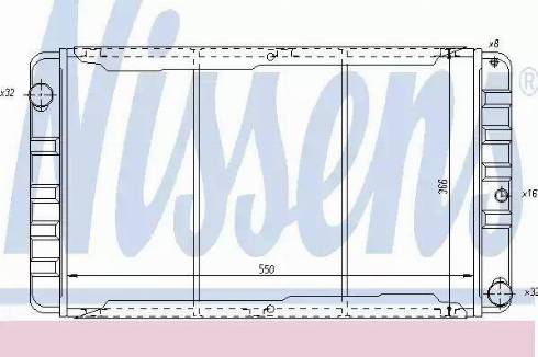 Nissens 65506 - Радіатор, охолодження двигуна autocars.com.ua