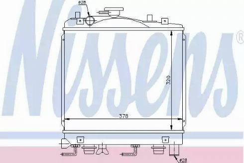 Nissens 66600 - Радіатор, охолодження двигуна autocars.com.ua