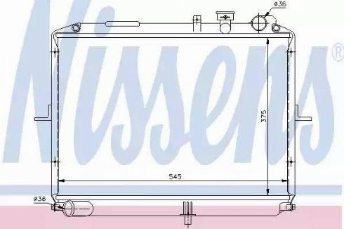 Nissens 66611 - Радіатор, охолодження двигуна autocars.com.ua