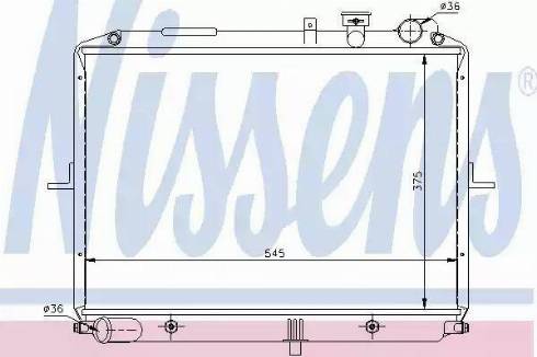 Nissens 66612 - Радіатор, охолодження двигуна autocars.com.ua