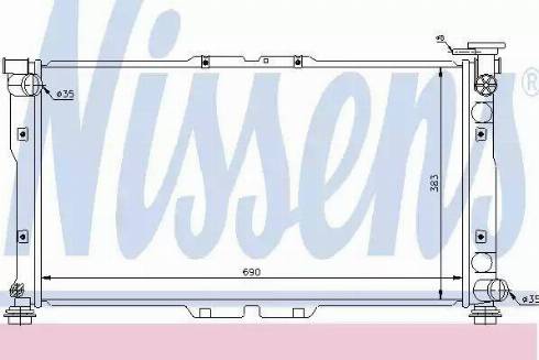 Nissens 66615 - Радиатор, охлаждение двигателя avtokuzovplus.com.ua