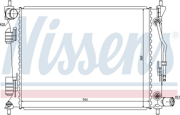 Nissens  66757 - Радiатор autocars.com.ua