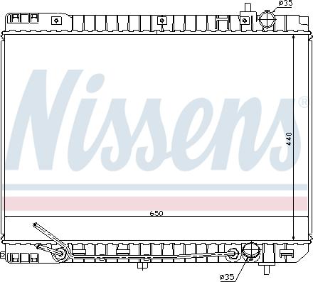 Nissens 66759 - Радіатор, охолодження двигуна autocars.com.ua