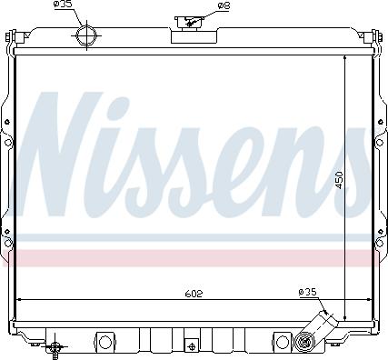 Nissens 67021 - Радіатор, охолодження двигуна autocars.com.ua