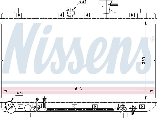 Nissens 67023 - Радiатор autocars.com.ua