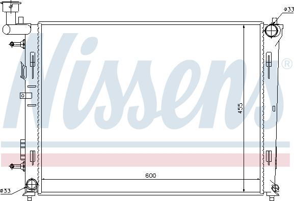 Nissens 67076 - Радiатор autocars.com.ua