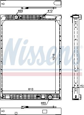 Nissens 67169 - Радіатор, охолодження двигуна autocars.com.ua