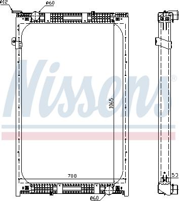 Nissens 67171 - Радіатор, охолодження двигуна autocars.com.ua