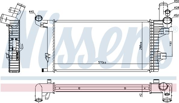 Nissens 67172 - Радіатор, охолодження двигуна autocars.com.ua